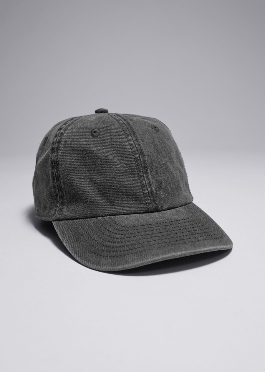 Tilbehor & Other Stories | Denim Baseballcaps Vasket Svart