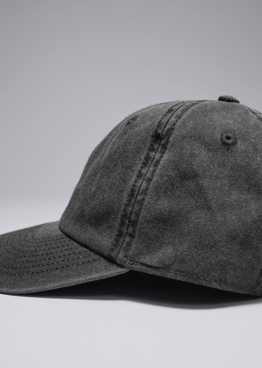 Tilbehor & Other Stories | Denim Baseballcaps Vasket Svart