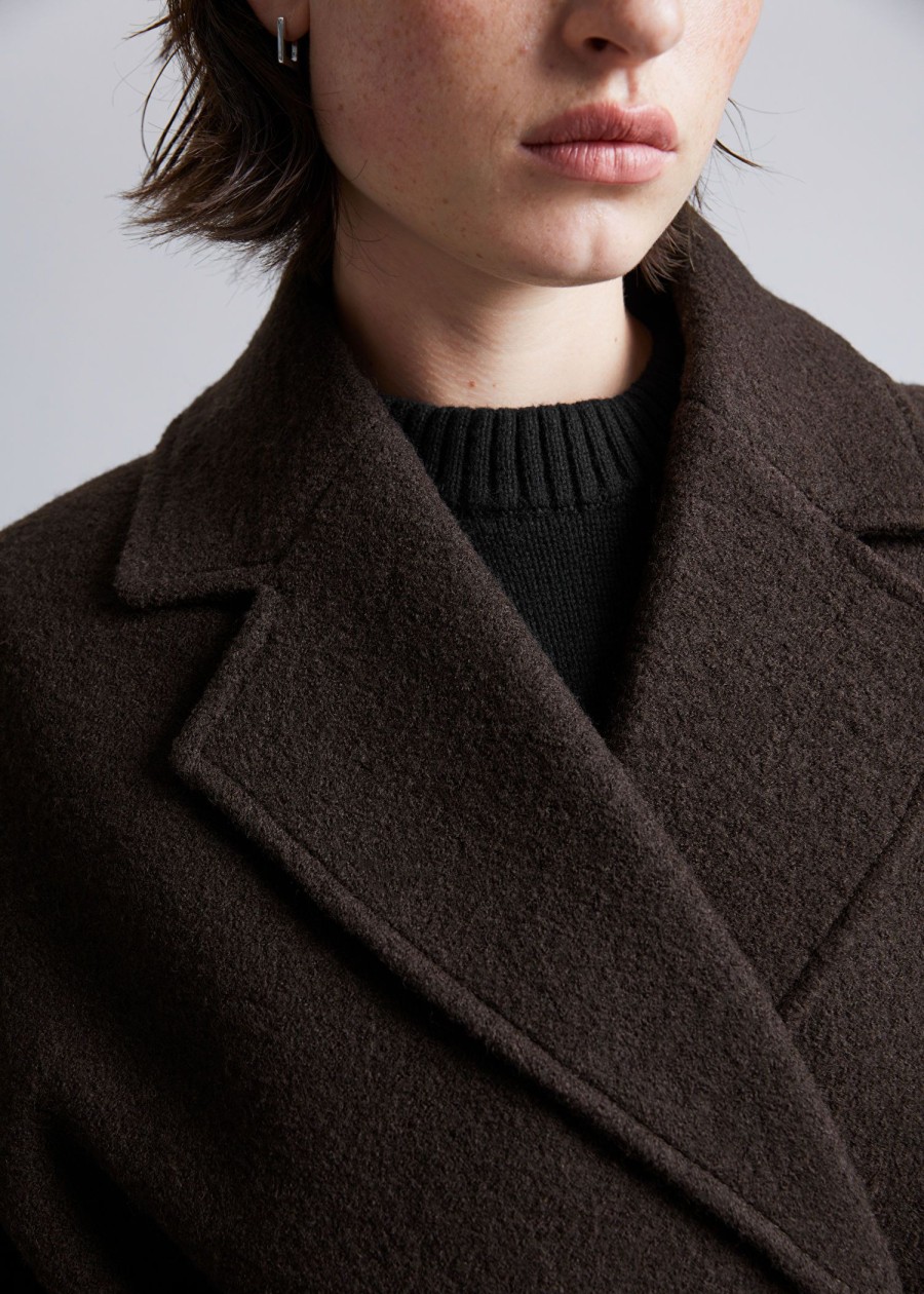 Klaer & Other Stories | Voluminos Belted Wool Coat Brun