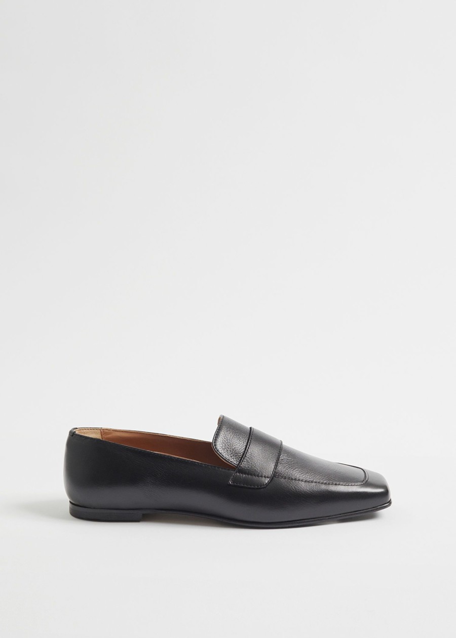 Sko & Other Stories | Klassiske Slim Leather Loafers Svart