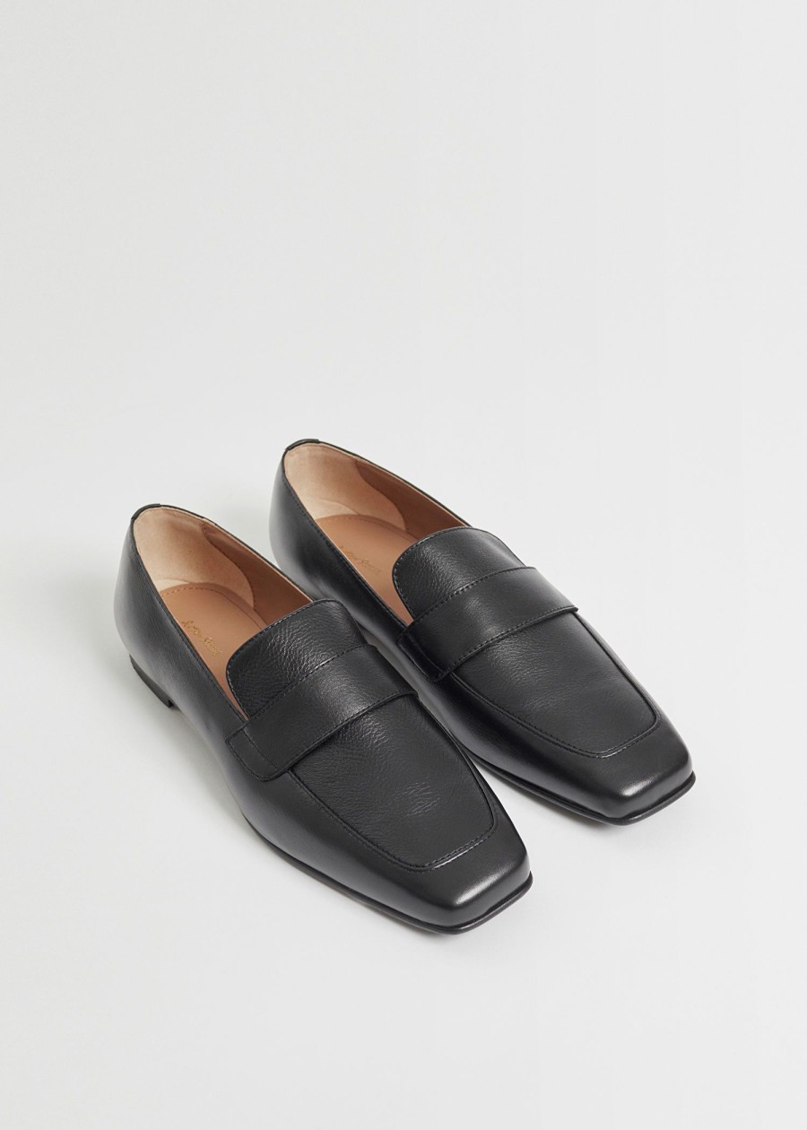 Sko & Other Stories | Klassiske Slim Leather Loafers Svart