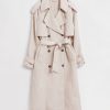 Klaer & Other Stories | Storm Flap Trench Coat I Lin Naturlig Beige