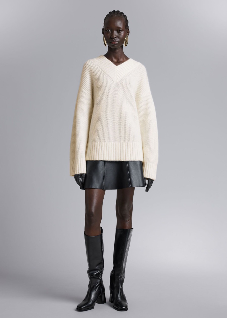 Klaer & Other Stories | Fuzzy Knit Jumper Krem