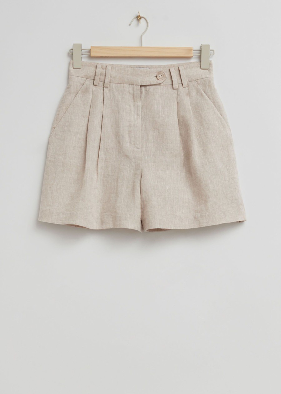 Klaer & Other Stories | Avslappet Linshorts Beige