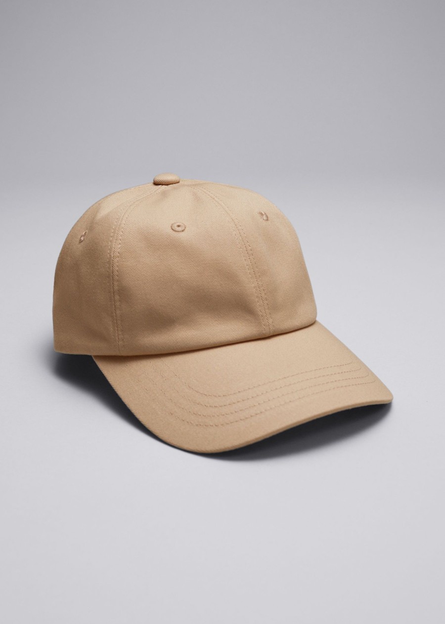 Tilbehor & Other Stories | Baseballcaps I Bomull-Lerret Beige