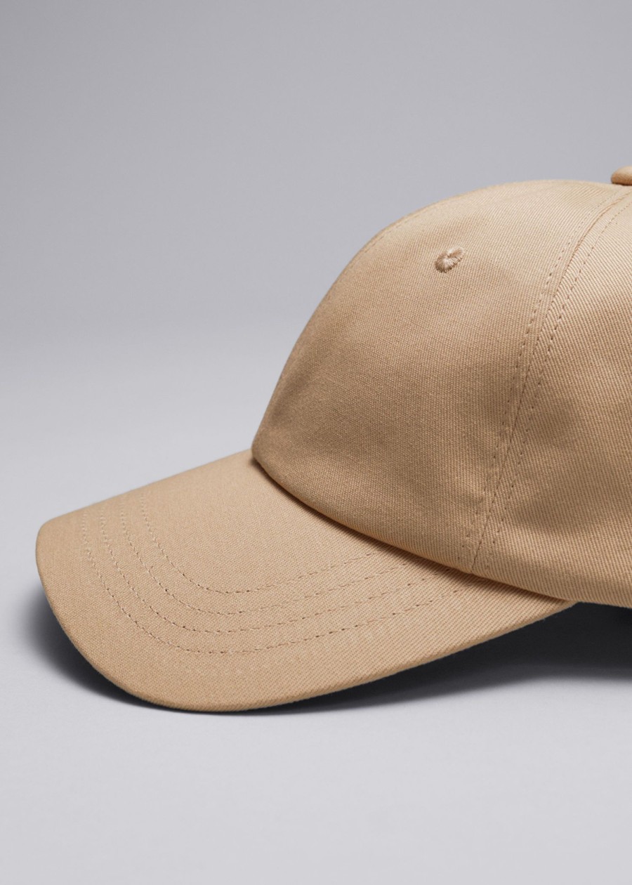 Tilbehor & Other Stories | Baseballcaps I Bomull-Lerret Beige