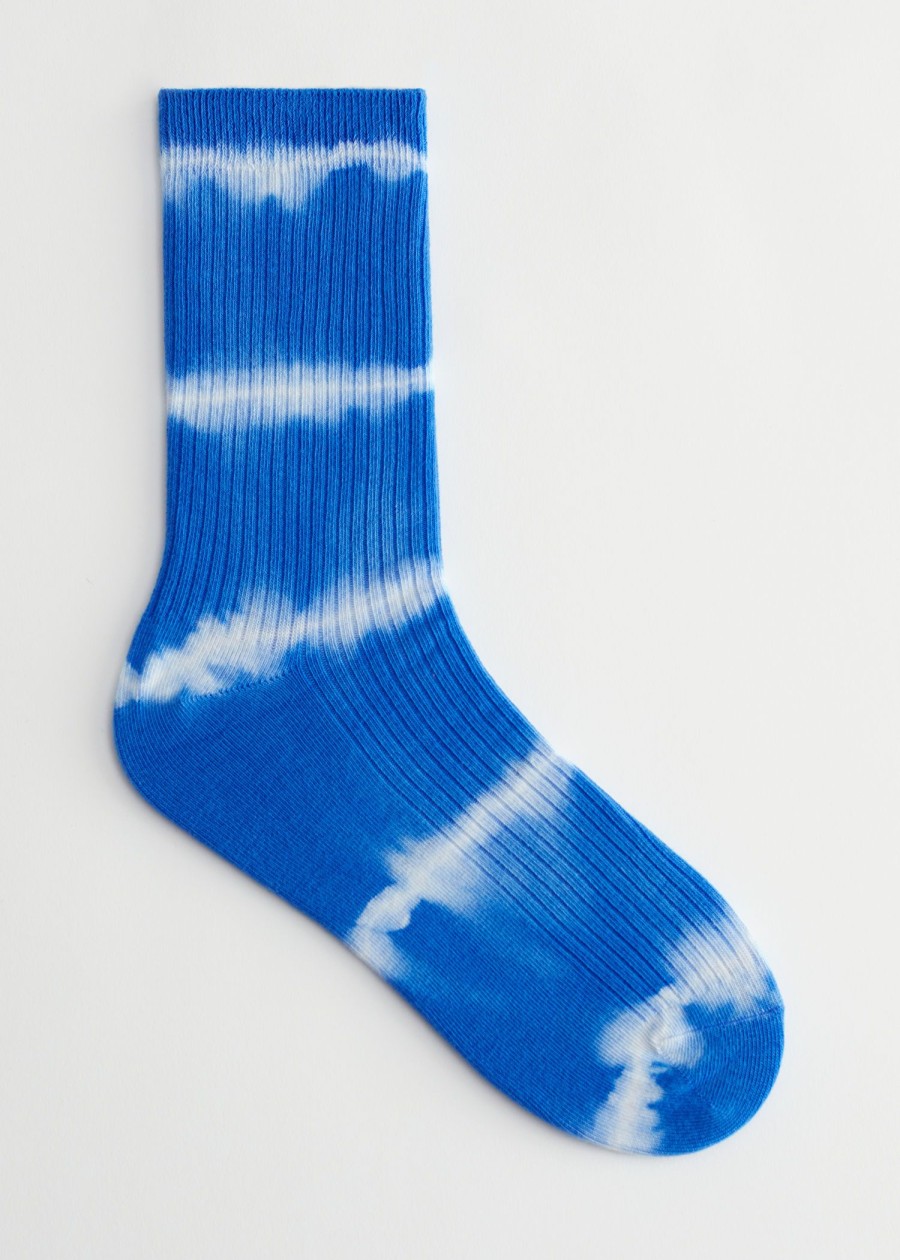 Undertoy & Other Stories | Ribbede Tie-Dye Sokker Blue Tie-Dye