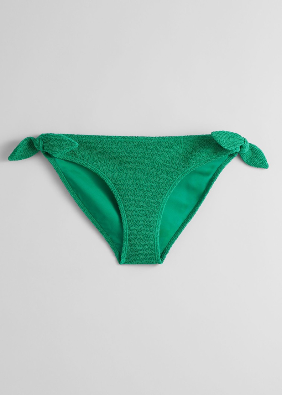 Badetoy & Other Stories | Crepe Knot Tie Bikinitruse Gronn