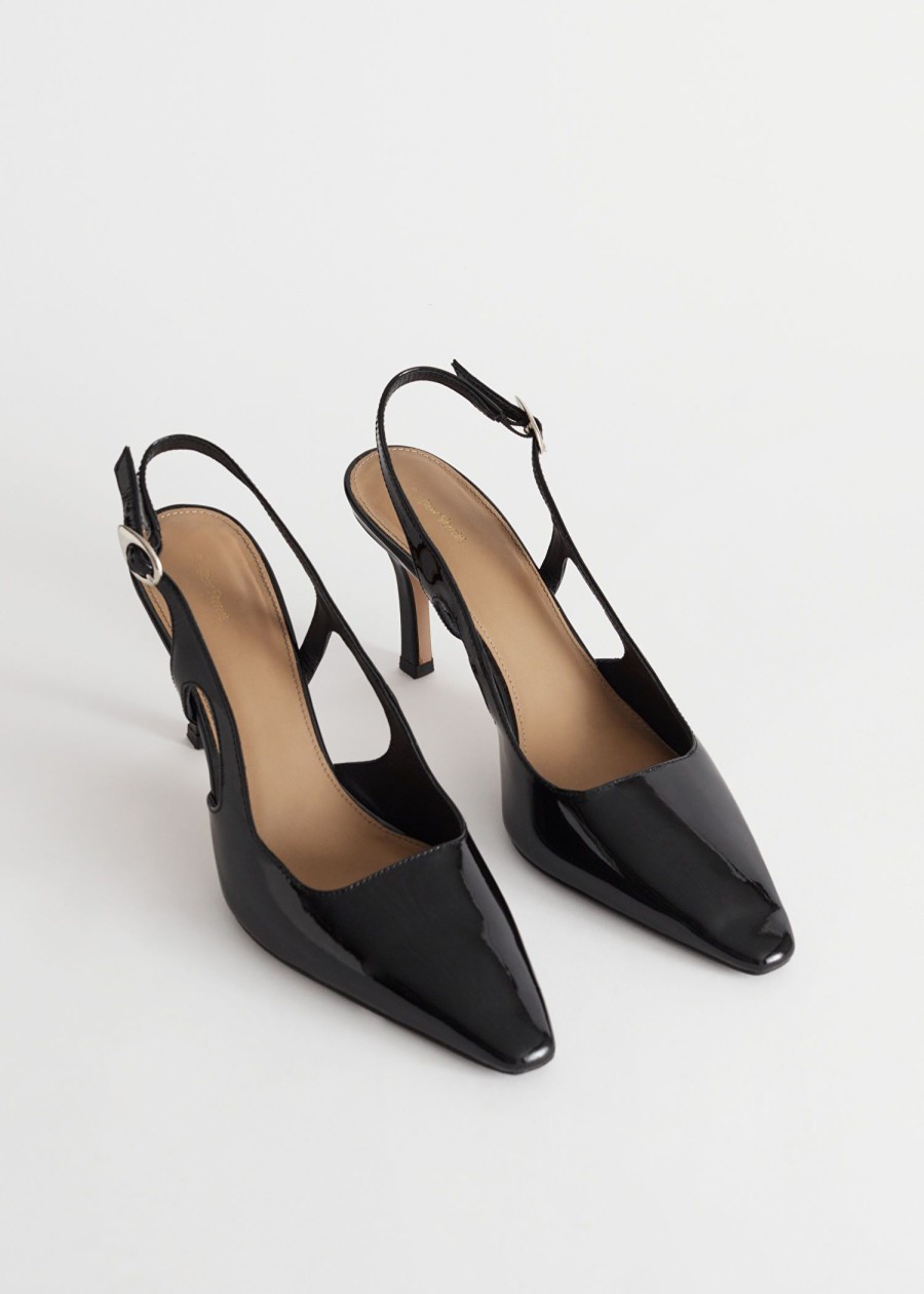 Sko & Other Stories | Spiss Slingback Skinn Muldyr Svart