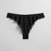 Undertoy & Other Stories | Scalloped Blonde Tanga Svart