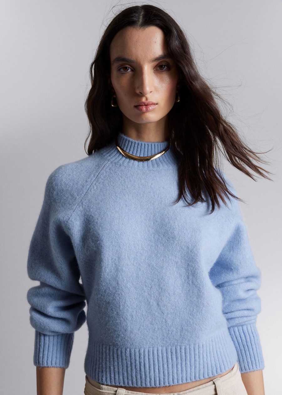 Klaer & Other Stories | Mock Neck Ullgenser Lyse Bla