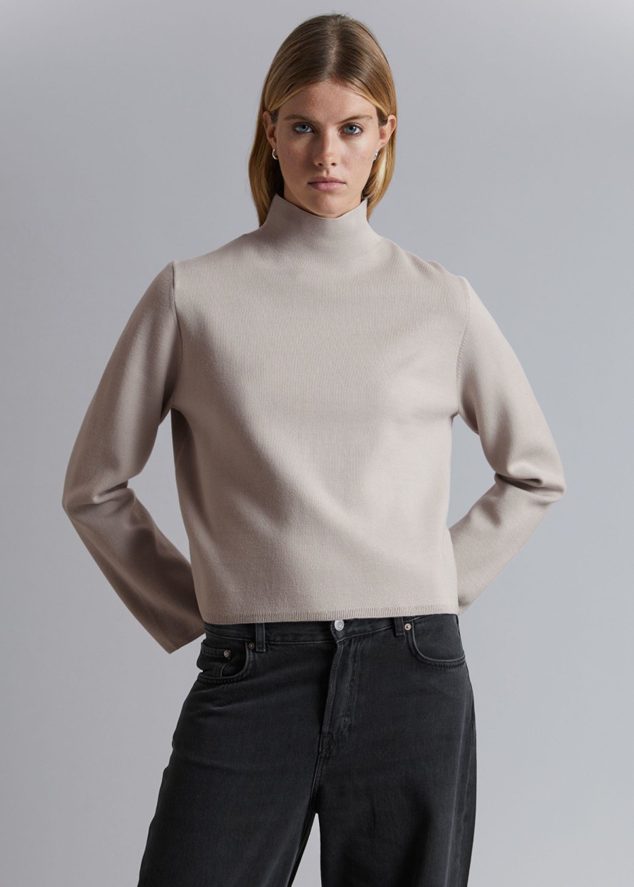 Klaer & Other Stories | Boxy Turtleneck Strikket Genser Muldvarp