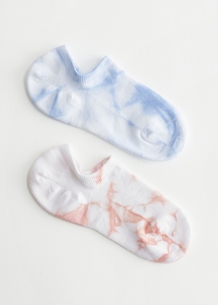 Undertoy & Other Stories | 2-Pack Tie-Dye Step Sokker Bla/Oransje