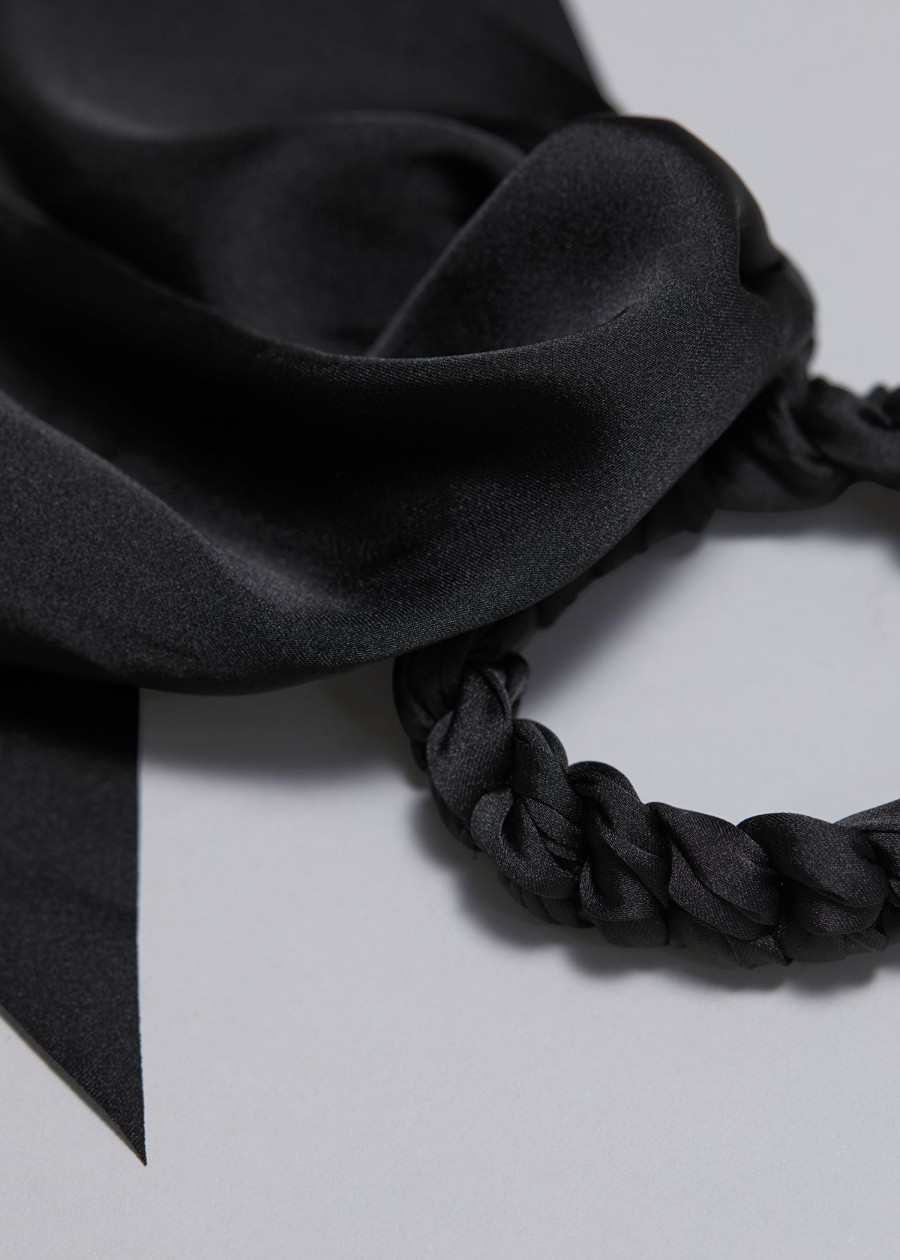 Tilbehor & Other Stories | Sateng Skjerf Tie Scrunchie Svart