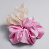 Tilbehor & Other Stories | Duo Extra-Large Satin Finish Scrunchie Set Rosa/Elfenben