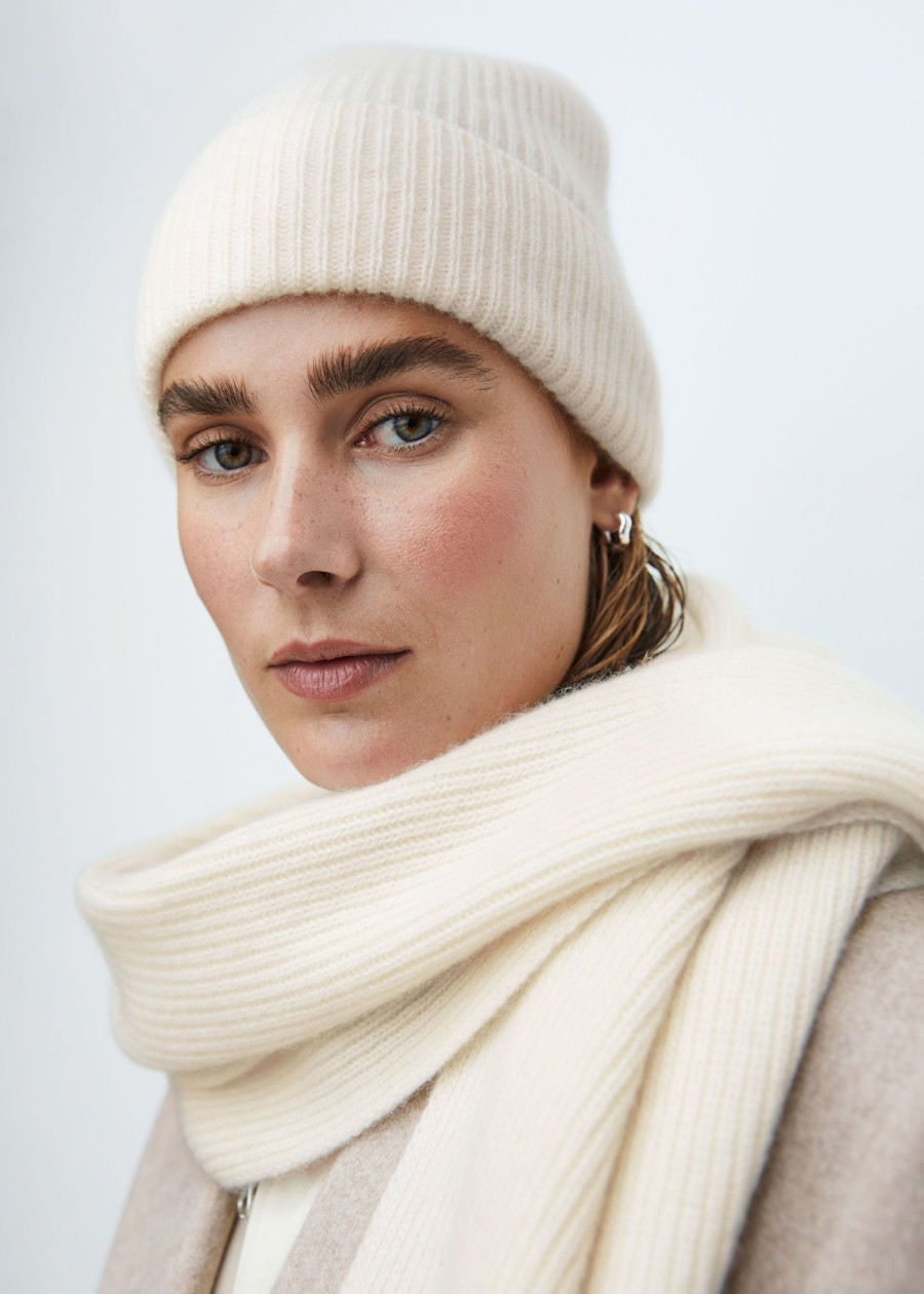 Tilbehor & Other Stories | Cashmere Strikket Skjerf Krem