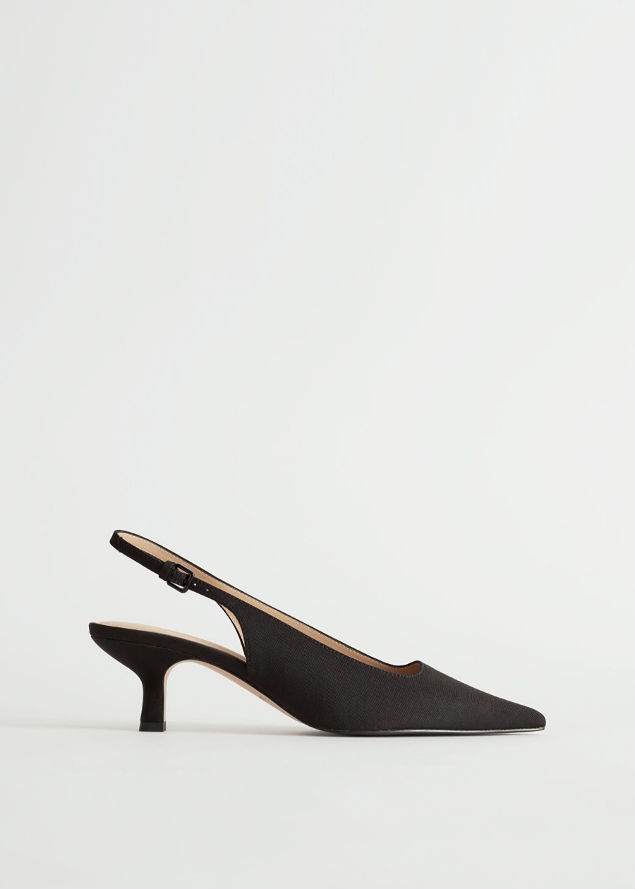 Sko & Other Stories | Spisse Slingback Pumper Svart