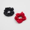 Tilbehor & Other Stories | 2-Pack Satin Scrunchies Burgund/Sort