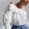 Klaer & Other Stories | Brodert Bluse Elfenbensbrodert