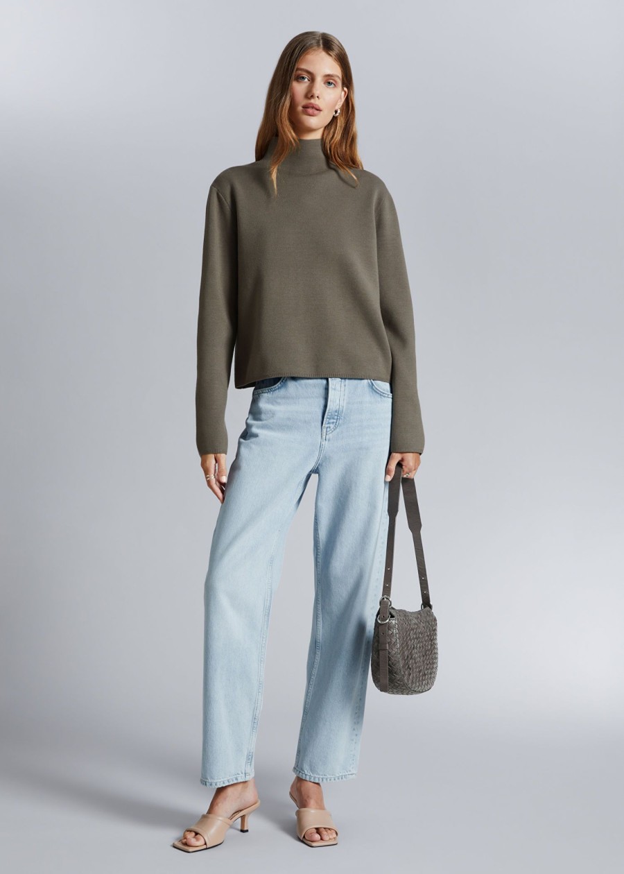 Klaer & Other Stories | Boxy Turtleneck Strikket Genser Muldvarp