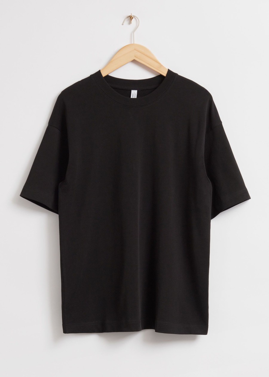 Klaer & Other Stories | Oversized T-Skjorte I Bomullsjersey Svart