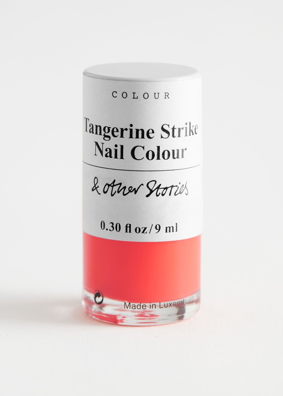 Skjonnhet & Other Stories | Tangerine Strike Nail Color Oransje