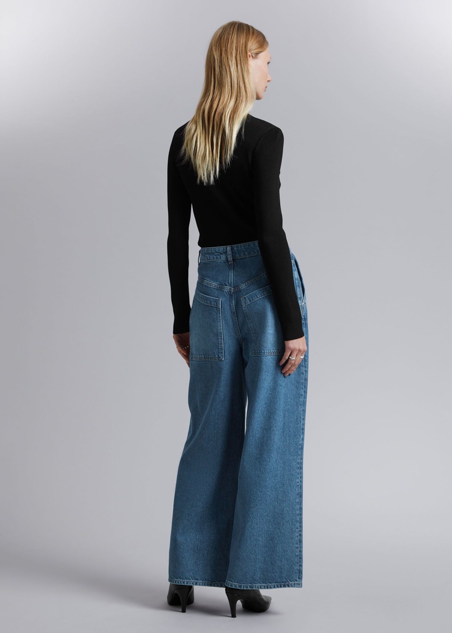 Klaer & Other Stories | Brede Baggy Jeans Mellombla