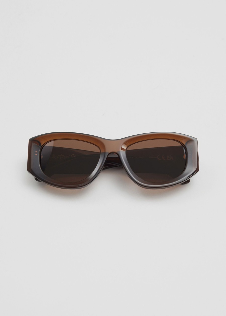 Tilbehor & Other Stories | Sporty Silhouette Acetate Solbriller Mahogni