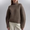 Klaer & Other Stories | Mock Neck Merino Jumper Muldvarp