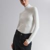 Klaer & Other Stories | Mock Neck Jacquard Topp Hvit