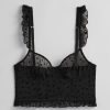 Undertoy & Other Stories | Frilled Star-Motif Bustier Svart