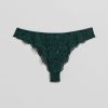 Undertoy & Other Stories | Scalloped Blonde Tanga Mork Gronn