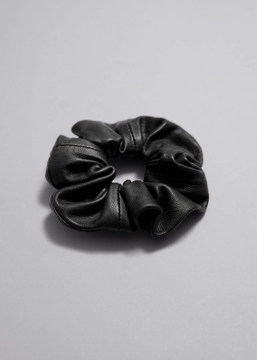 Tilbehor & Other Stories | Scrunchie I Skinn Svart