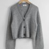 Klaer & Other Stories | Oversized Strikket Cardigan Gra