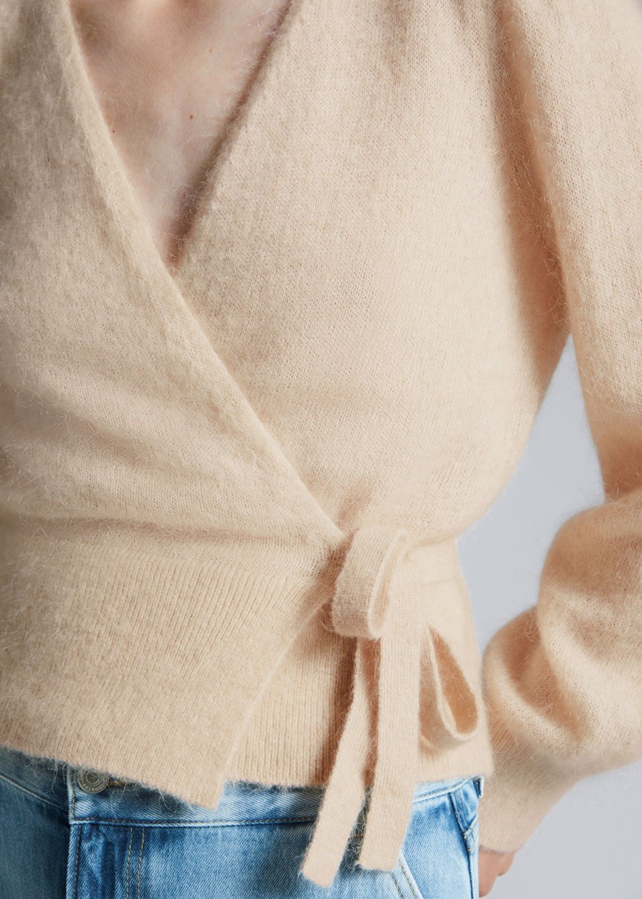 Klaer & Other Stories | Strikket Wrap Cardigan Beige