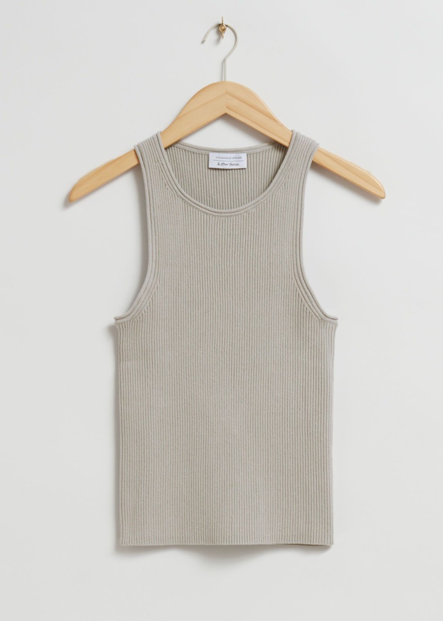 Klaer & Other Stories | Racer-Back Vest Topp Beige