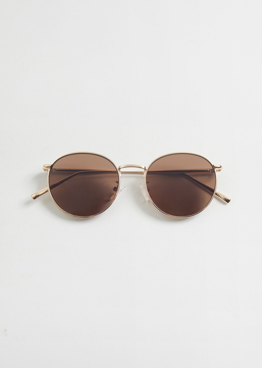 Tilbehor & Other Stories | Oval Slim Frame Solbriller Gull