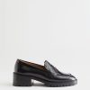 Sko & Other Stories | Penny Loafers I Laer I Hael Svart