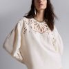 Klaer & Other Stories | Broderie Anglaise Bluse Hvit