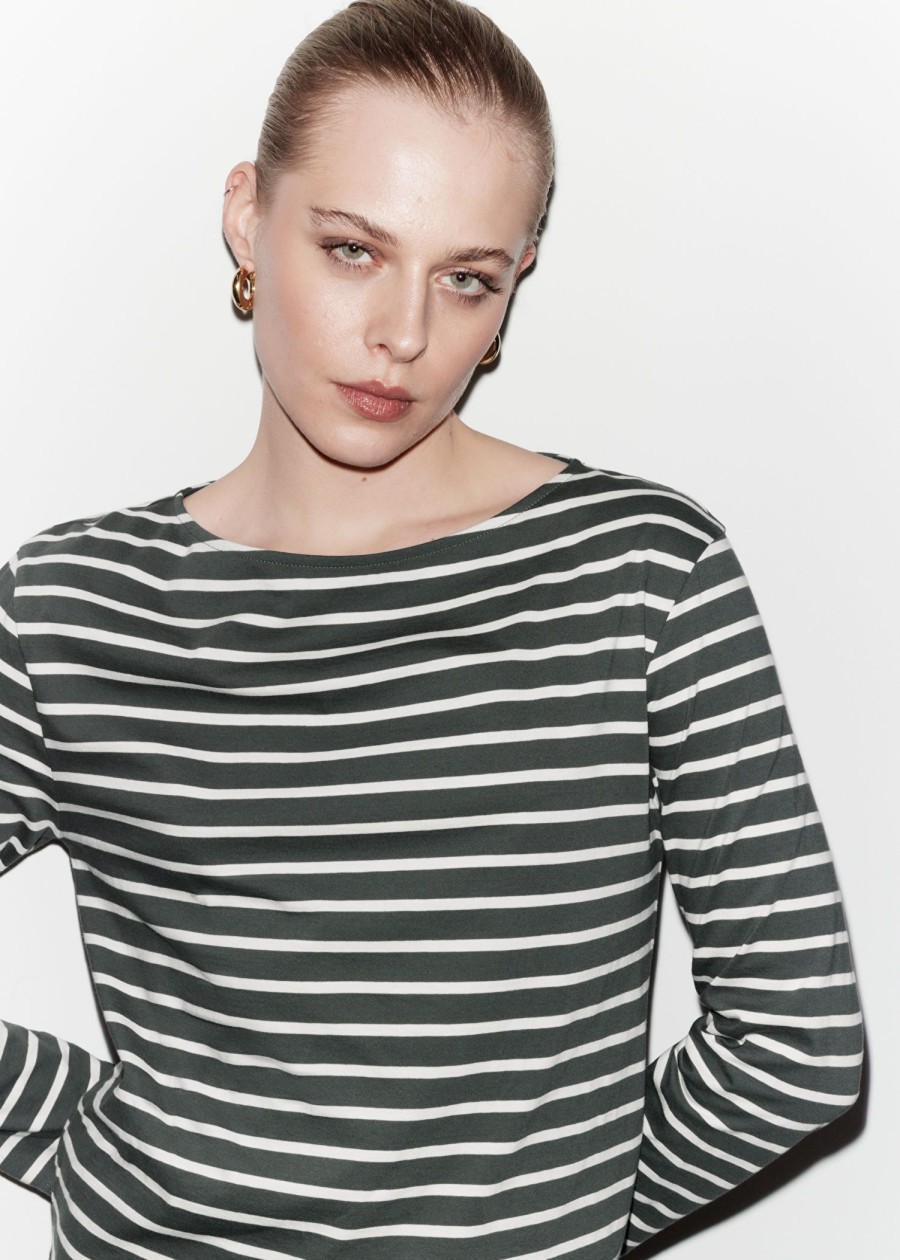 Klaer & Other Stories | Breton Stripe Topp Gra/Hvite Striper