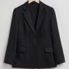 Klaer & Other Stories | Avslappet Single Breasted Linen Blazer Svart