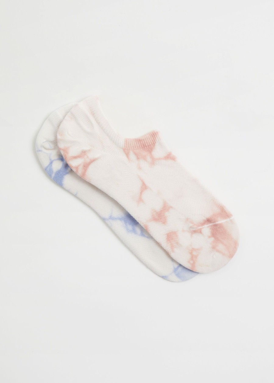 Undertoy & Other Stories | 2-Pack Tie-Dye Step Sokker Lysebla/Beige