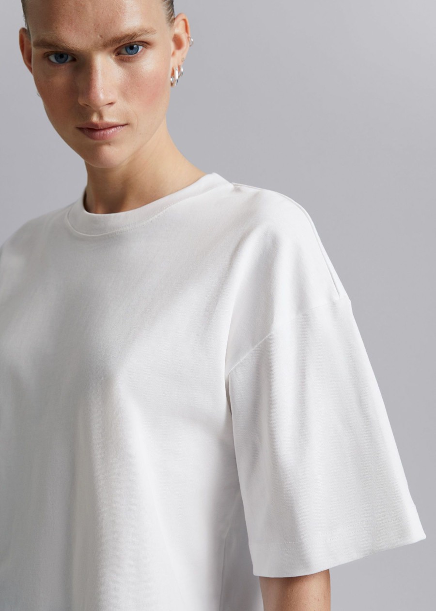 Klaer & Other Stories | Oversized T-Skjorte I Bomullsjersey Hvit