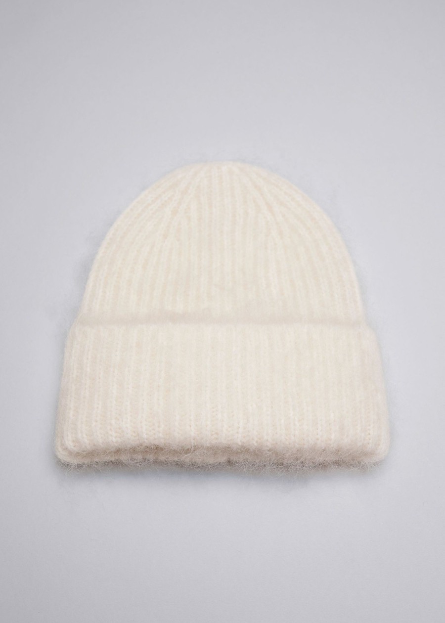 Tilbehor & Other Stories | Beanie Med Borstet Mohair-Blanding Krem