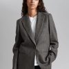 Klaer & Other Stories | Oversized Pinstripe Blazer Gra Fiskebein