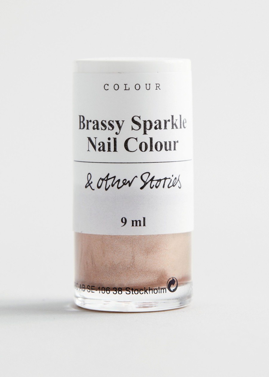 Skjonnhet & Other Stories | Messing Sparkle Nail Color Brassy Sparkle