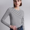 Klaer & Other Stories | Stripete Glittertopp Navy/Cream Stripes