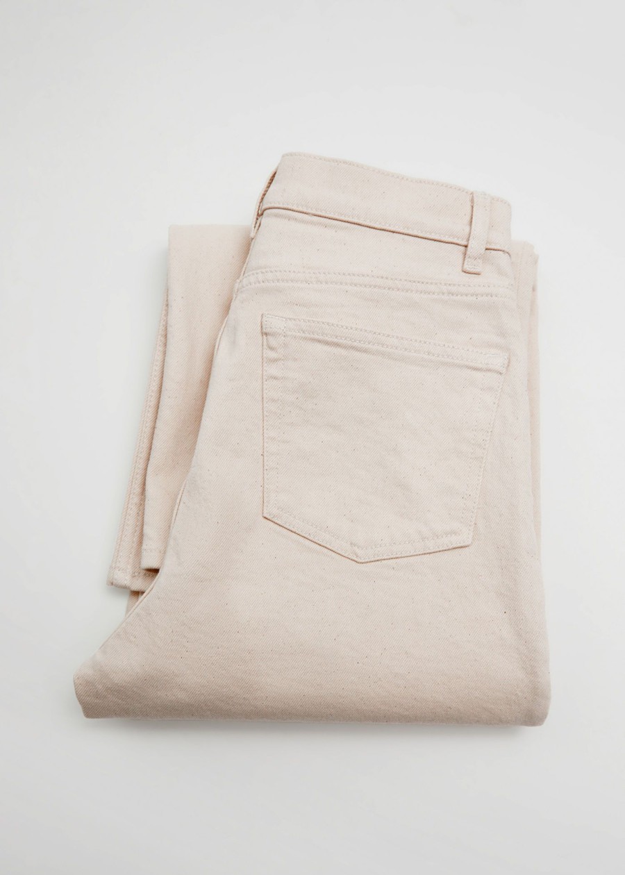 Klaer & Other Stories | Bred Cropped Jeans Lys Beige