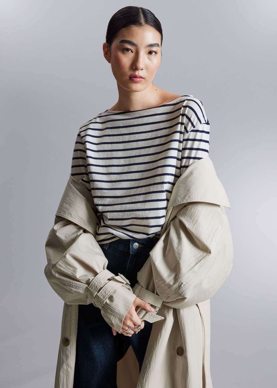 Klaer & Other Stories | Breton Stripe Topp Navy Stripes